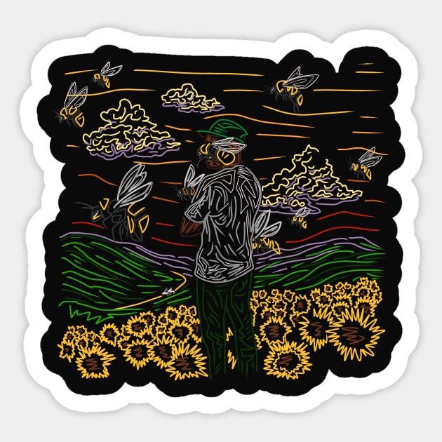 Tyler The Creator Flower Boy Sticker by Huxley Berg